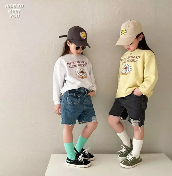Nice To Meet You - Korean Children Fashion - #discoveringself - Donut Sweatshirt with Mom - 5
