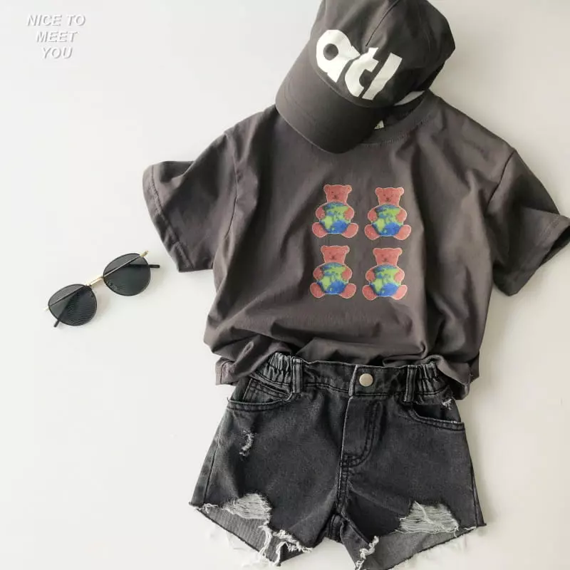 Nice To Meet You - Korean Children Fashion - #fashionkids - Space Bear Tee - 5