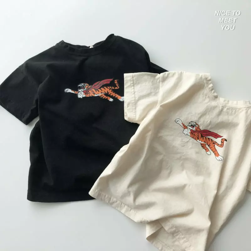 Nice To Meet You - Korean Children Fashion - #fashionkids - Fly Tiger Tee - 2