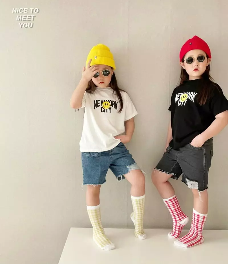 Nice To Meet You - Korean Children Fashion - #fashionkids - Lucy Denim Shorts - 7