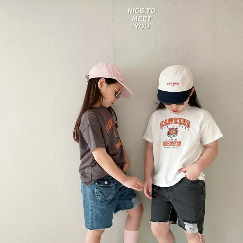 Nice To Meet You - Korean Children Fashion - #kidsshorts - Tiger Tee - 5