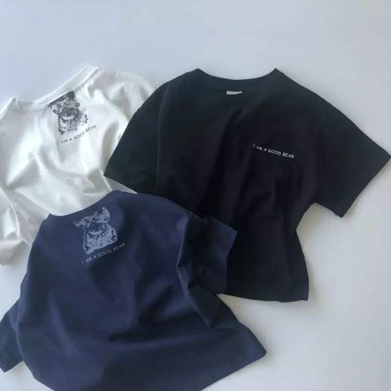 Nice To Meet You - Korean Children Fashion - #kidsstore - Bban Bear Tee - 10