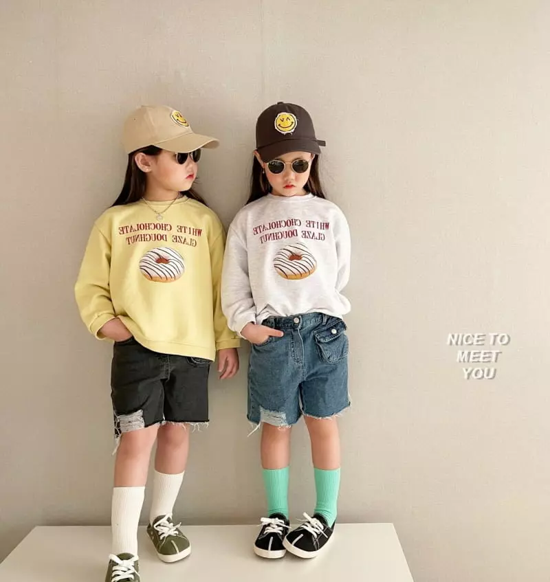 Nice To Meet You - Korean Children Fashion - #kidsstore - Pocket Denim Shorts - 10
