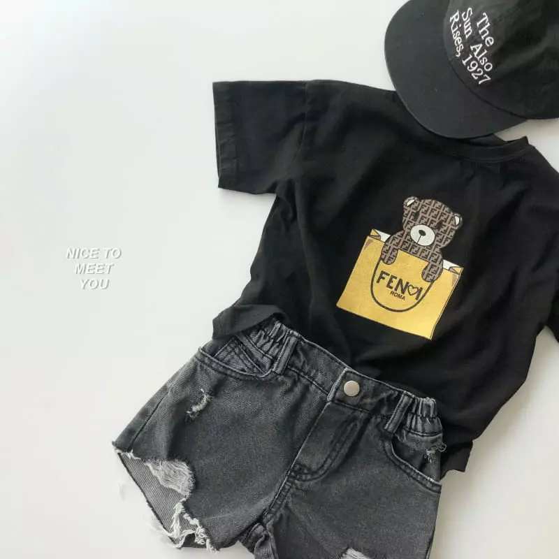 Nice To Meet You - Korean Children Fashion - #Kfashion4kids - Fancy Bear Tee - 4