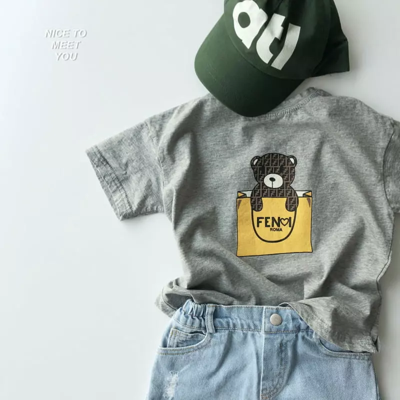 Nice To Meet You - Korean Children Fashion - #minifashionista - Fancy Bear Tee - 6