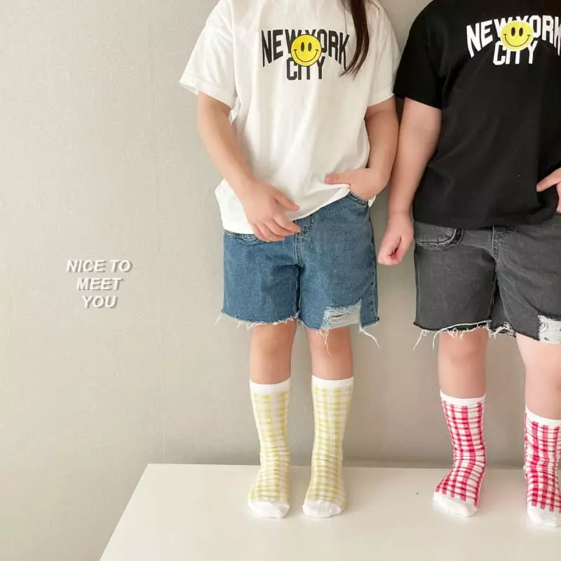 Nice To Meet You - Korean Children Fashion - #prettylittlegirls - Lucy Denim Shorts