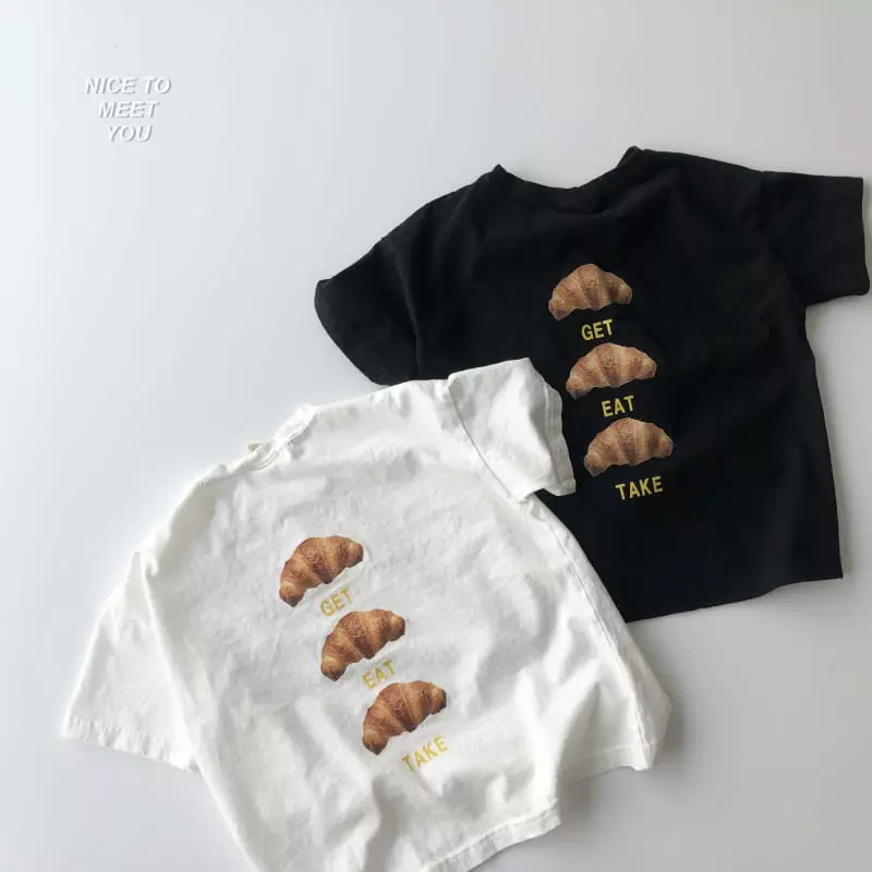 Nice To Meet You - Korean Children Fashion - #stylishchildhood - Croissant Tee