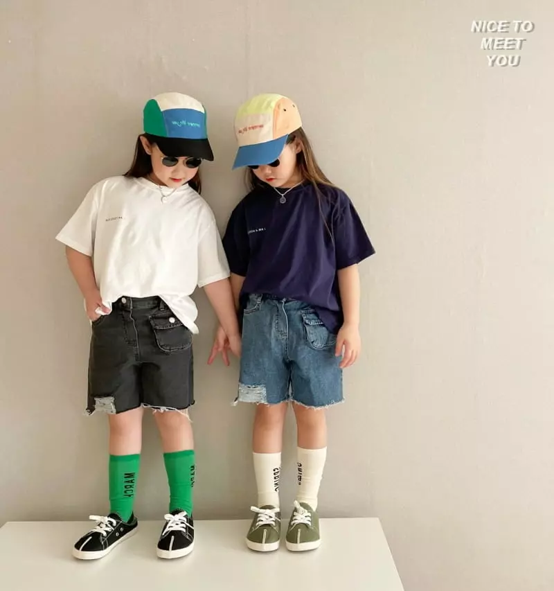 Nice To Meet You - Korean Children Fashion - #todddlerfashion - Bban Bear Tee
