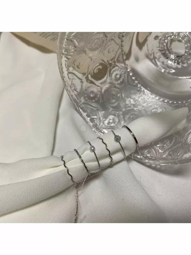 Noii - Korean Women Fashion - #restrostyle - R9054 Ring Set - 4