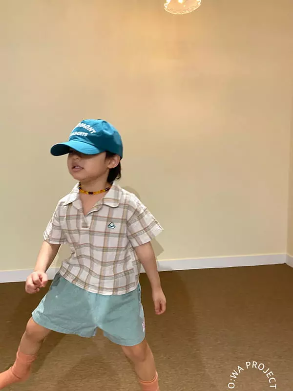 O Wa - Korean Children Fashion - #Kfashion4kids - Check Shirt - 2