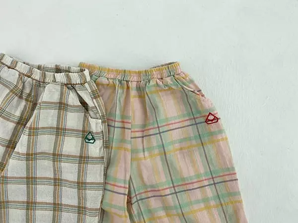 O Wa - Korean Children Fashion - #kidsstore - Check Pants