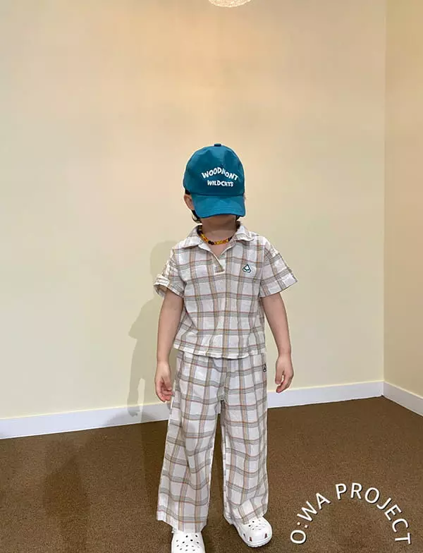 O Wa - Korean Children Fashion - #Kfashion4kids - Check Pants - 4