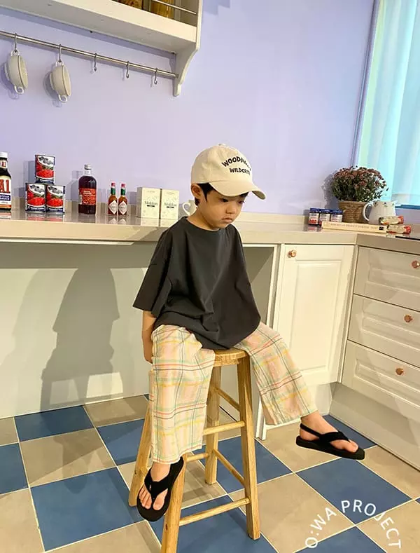 O Wa - Korean Children Fashion - #minifashionista - Check Pants - 6