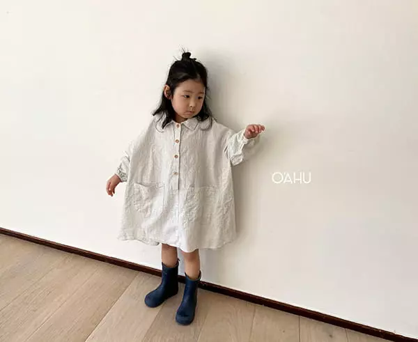 O'ahu - Korean Children Fashion - #kidzfashiontrend - Square Check One-piece - 12