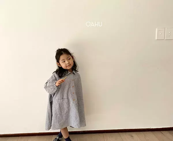 O'ahu - Korean Children Fashion - #prettylittlegirls - Square Check One-piece