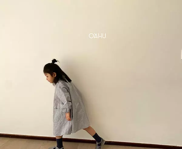 O'ahu - Korean Children Fashion - #toddlerclothing - Square Check One-piece - 4