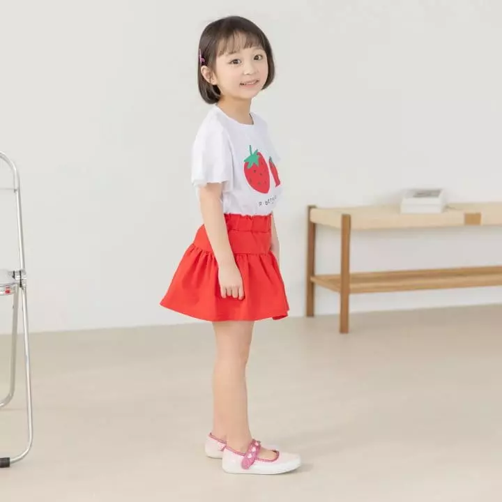Orange Mom - Korean Children Fashion - #Kfashion4kids - Strawberry Tee