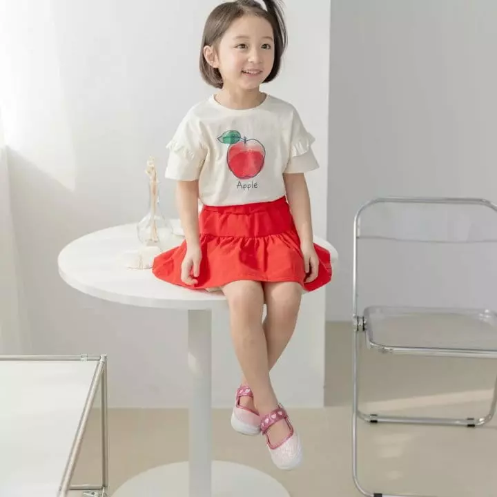 Orange Mom - Korean Children Fashion - #childofig - Apple Tee - 3