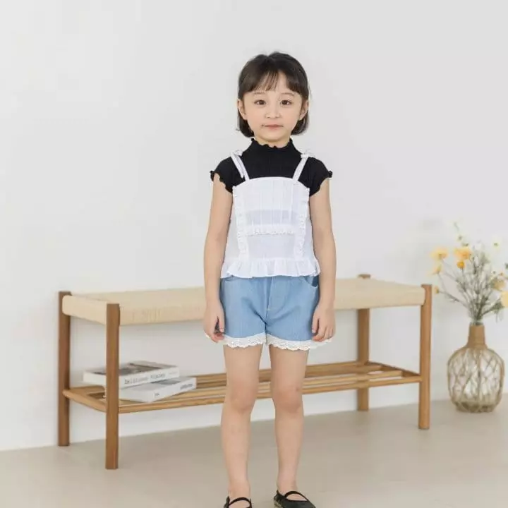 Orange Mom - Korean Children Fashion - #childrensboutique - String Blouse