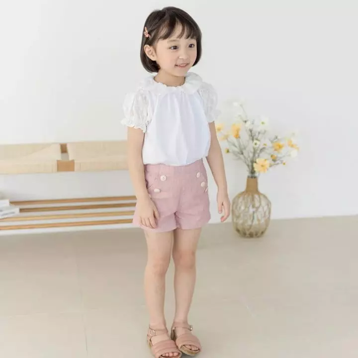 Orange Mom - Korean Children Fashion - #fashionkids - Lace Blouse - 3