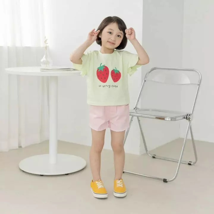 Orange Mom - Korean Children Fashion - #magicofchildhood - Strawberry Tee - 3