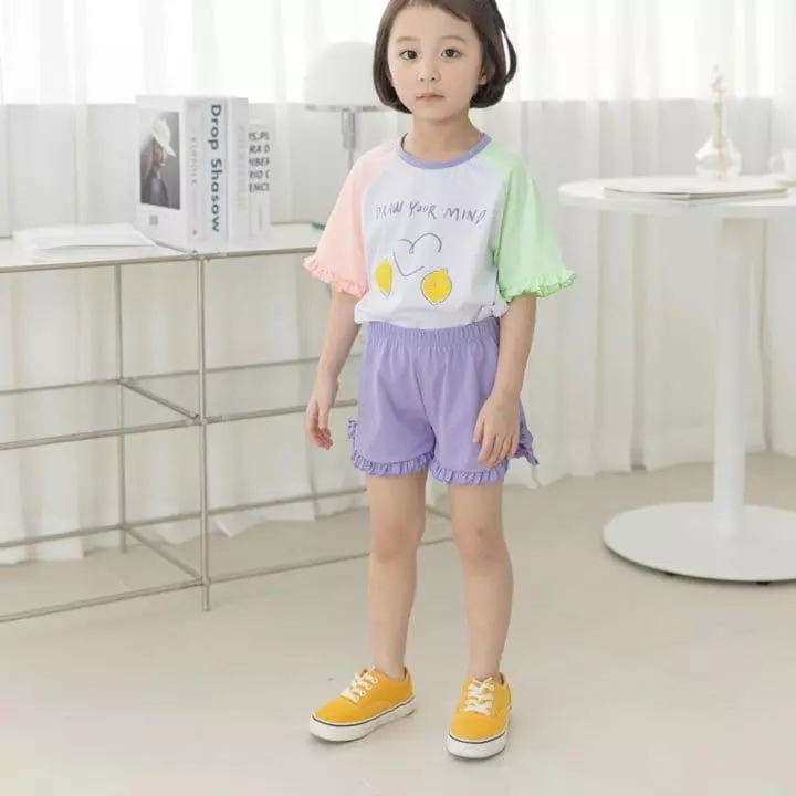 Orange Mom - Korean Children Fashion - #minifashionista - Lemon Tee - 3