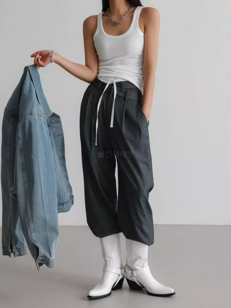 Paper Moon - Korean Women Fashion - #momslook - Pintuck Wide Pants - 6