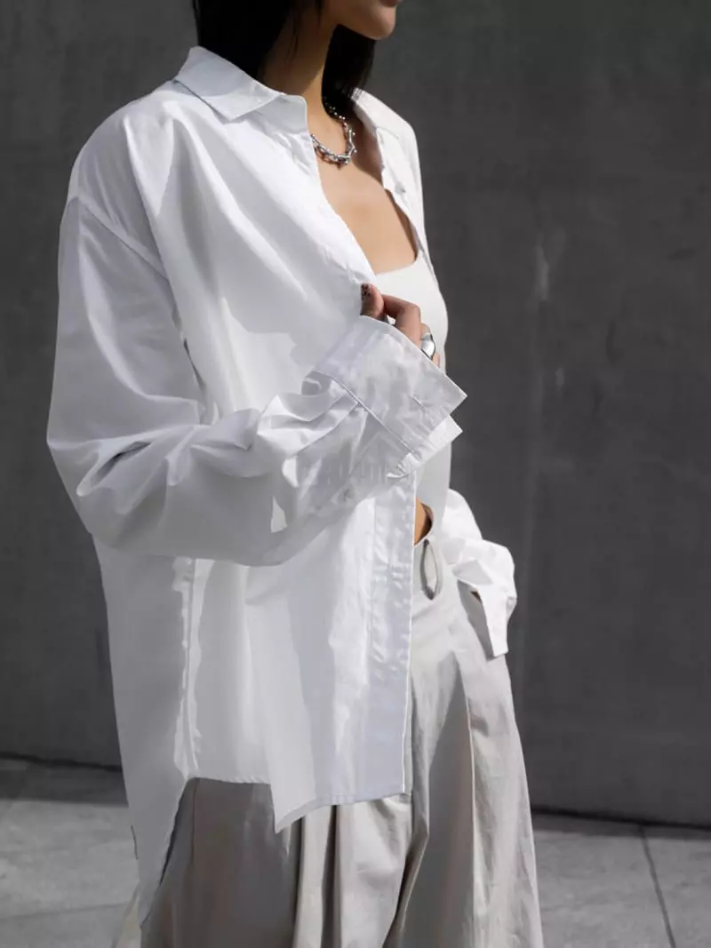 Paper Moon - Korean Women Fashion - #momslook - Classic Cotton Blouse