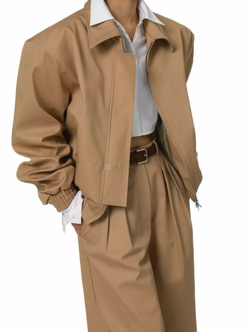 Paper Moon - Korean Women Fashion - #momslook - Classic Silky Row Paded Jacket - 3