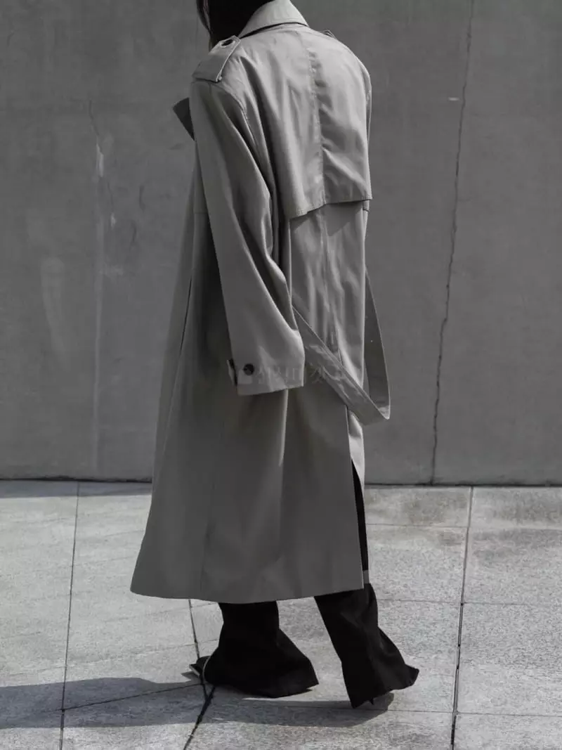 Paper Moon - Korean Women Fashion - #momslook - Paded Detail Trench Coat - 6