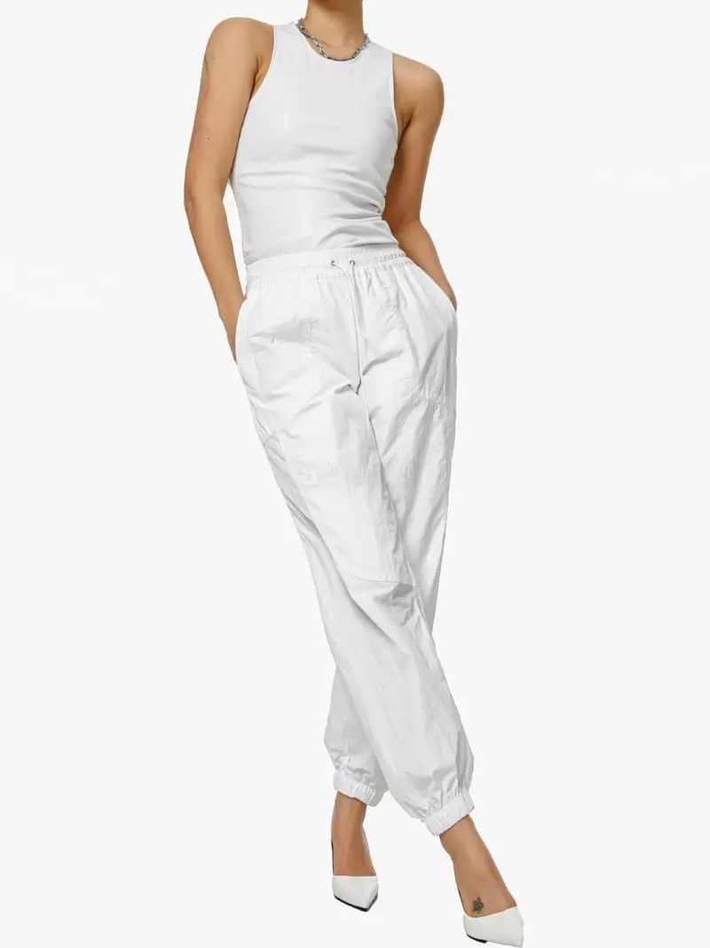 Paper Moon - Korean Women Fashion - #momslook - Nylon Jogger Pants - 8