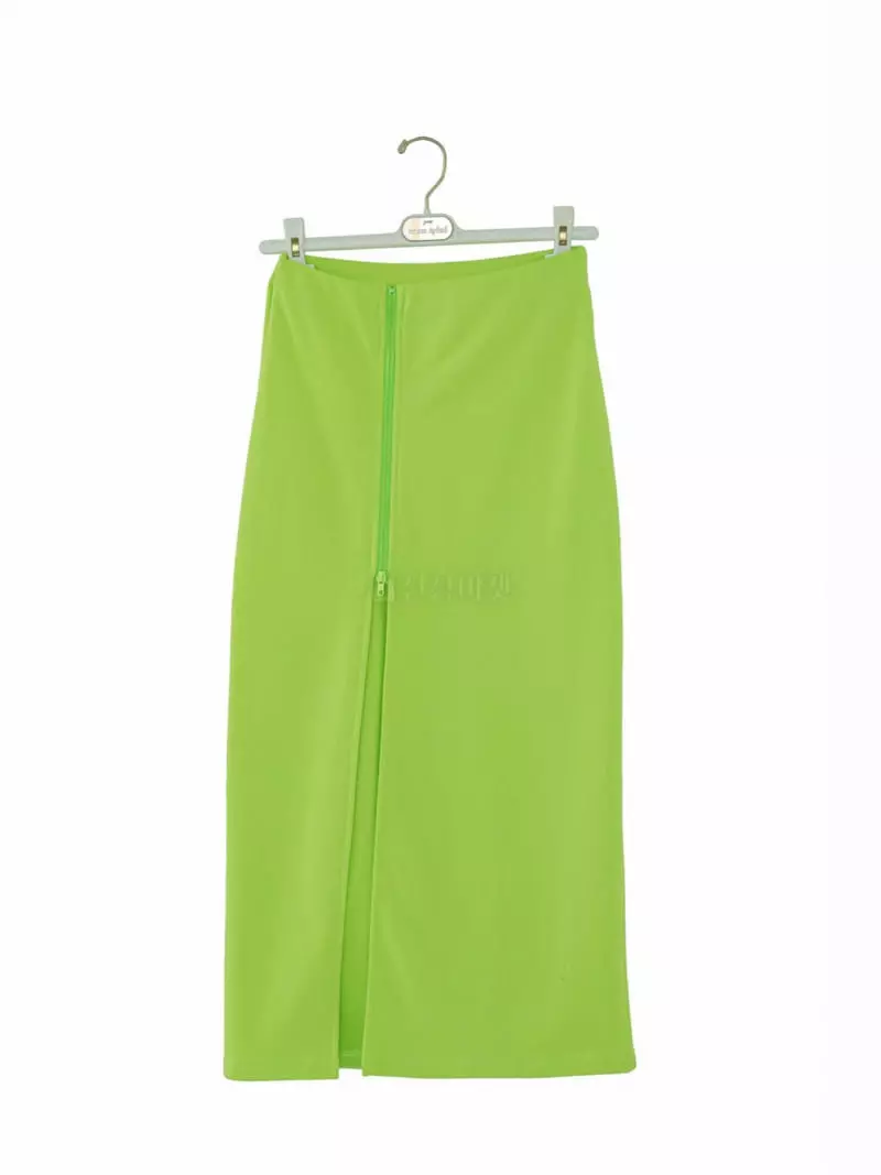 Paper Moon - Korean Women Fashion - #momslook - Sweat Zipper Detail Skirt - 5