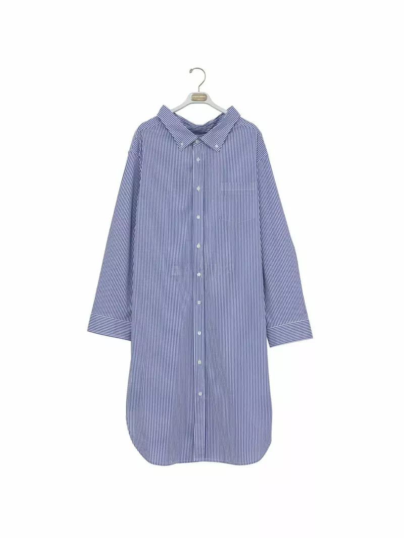Paper Moon - Korean Women Fashion - #womensfashion - Stripes Swing Shirt One-piece - 4