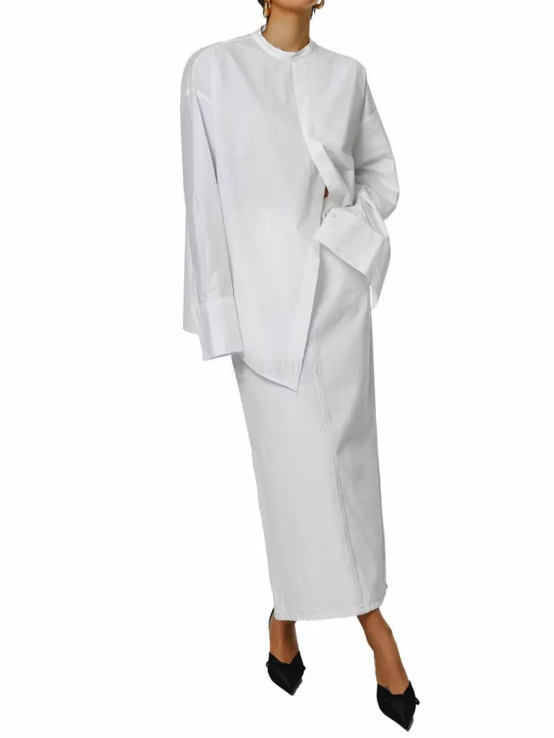Paper Moon - Korean Women Fashion - #momslook - Corn Denim Pencel Skirt - 3