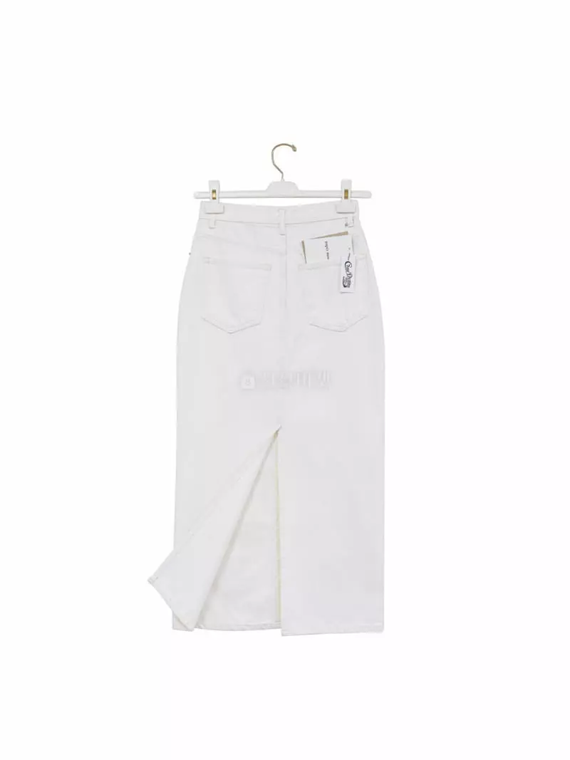 Paper Moon - Korean Women Fashion - #momslook - Corn Denim Pencel Skirt - 9