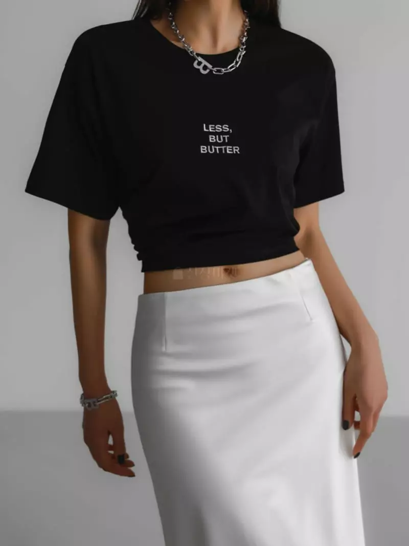 Paper Moon - Korean Women Fashion - #momslook - Butter Tee - 5