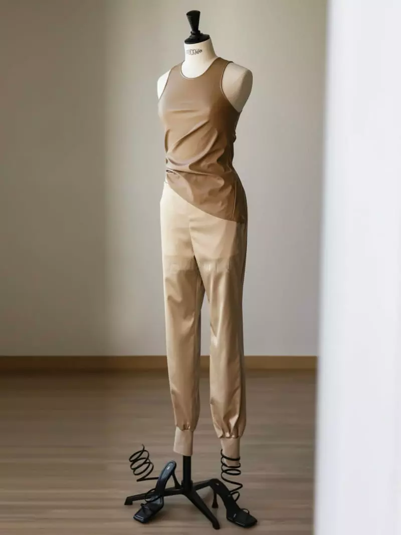 Paper Moon - Korean Women Fashion - #momslook - Satin Jogger Pants - 5