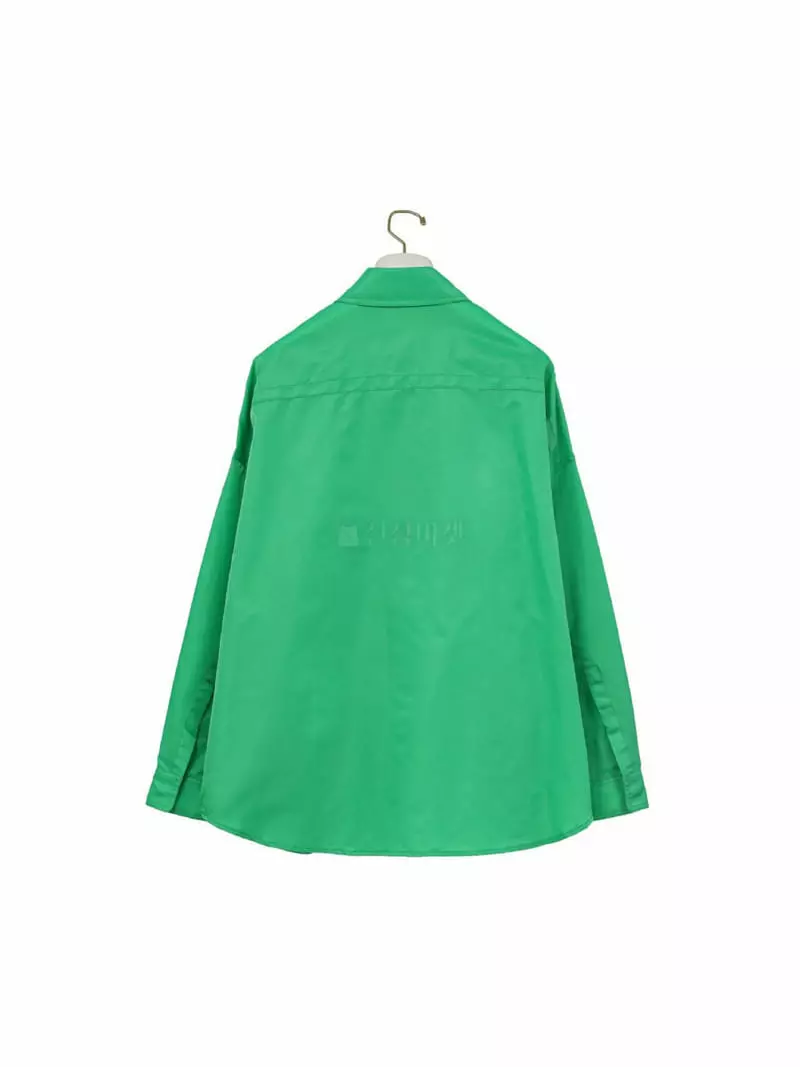 Paper Moon - Korean Women Fashion - #womensfashion - Shiny Oversize Shirt Jacket - 4