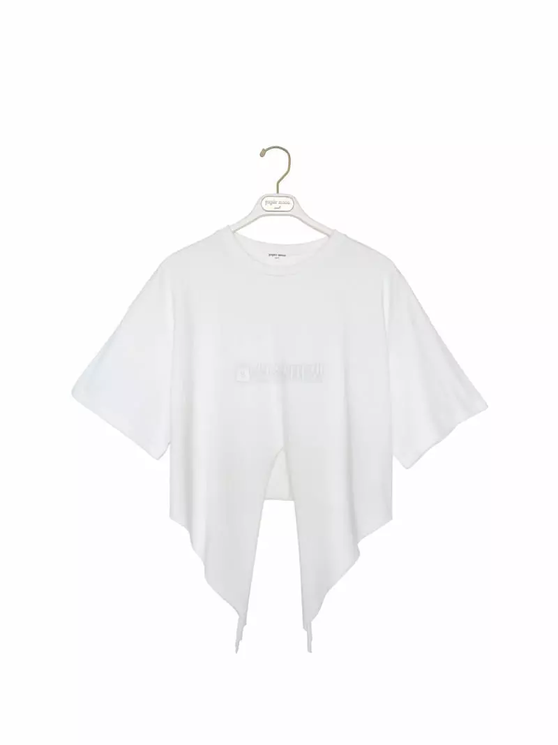 Paper Moon - Korean Women Fashion - #pursuepretty - Front Detail Crop Tee - 3