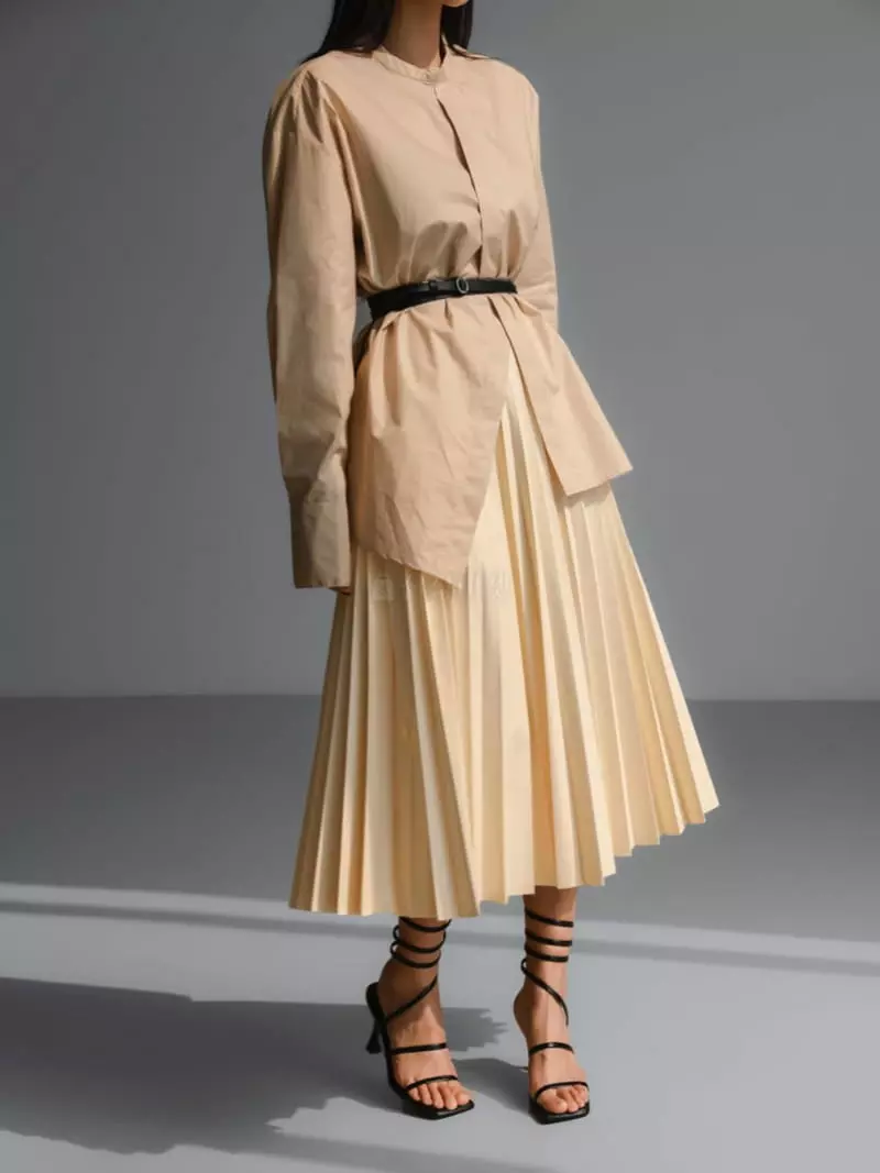 Paper Moon - Korean Women Fashion - #pursuepretty - Leather Plare Skirt