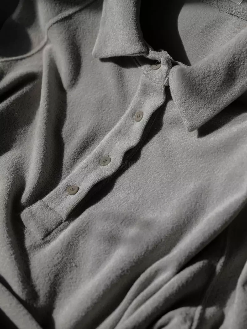 Paper Moon - Korean Women Fashion - #shopsmall - Terry Collar Neck Line Sweatshirt - 7