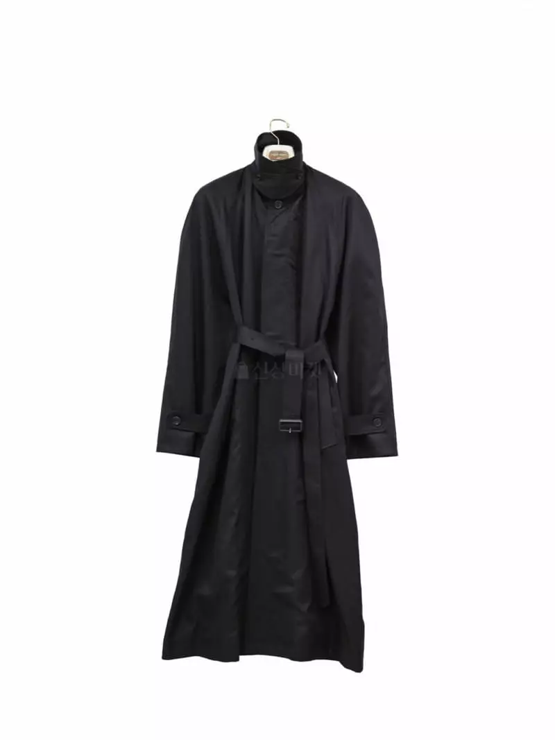 Paper Moon - Korean Women Fashion - #shopsmall - Paded Detail Trench Coat - 3