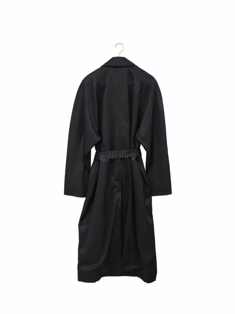 Paper Moon - Korean Women Fashion - #shopsmall - Paded Detail Trench Coat - 4