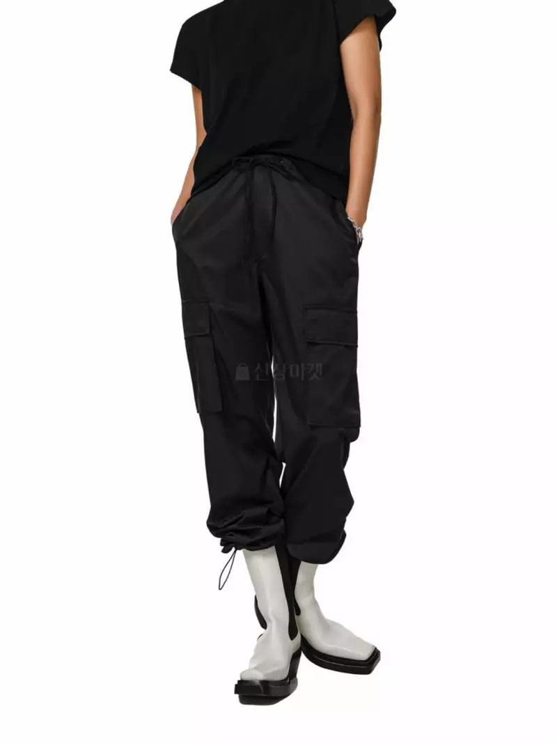 Paper Moon - Korean Women Fashion - #womensfashion - Nylon Drawing Pocket Cargo Pants