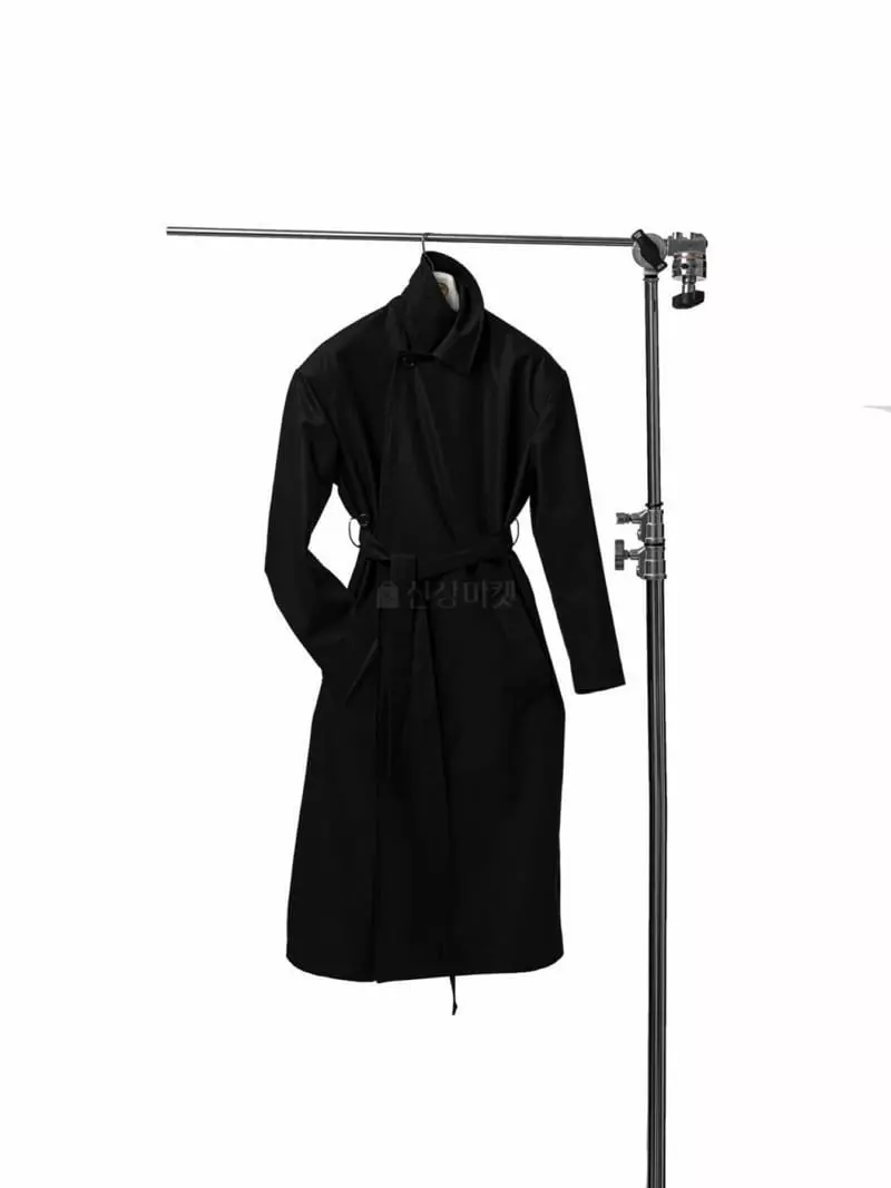 Paper Moon - Korean Women Fashion - #womensfashion - Oversize Wrao Detail Unbalance Trench Coat - 2