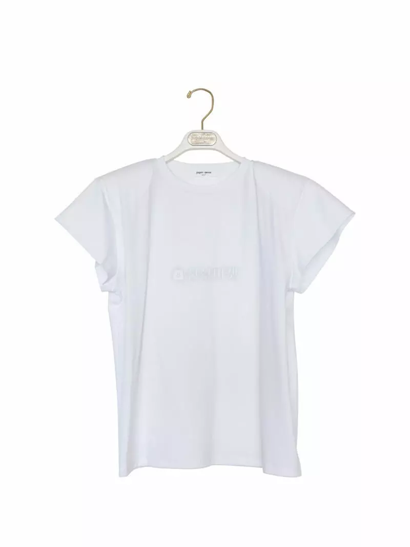 Paper Moon - Korean Women Fashion - #womensfashion - Classic Paded Tee - 3