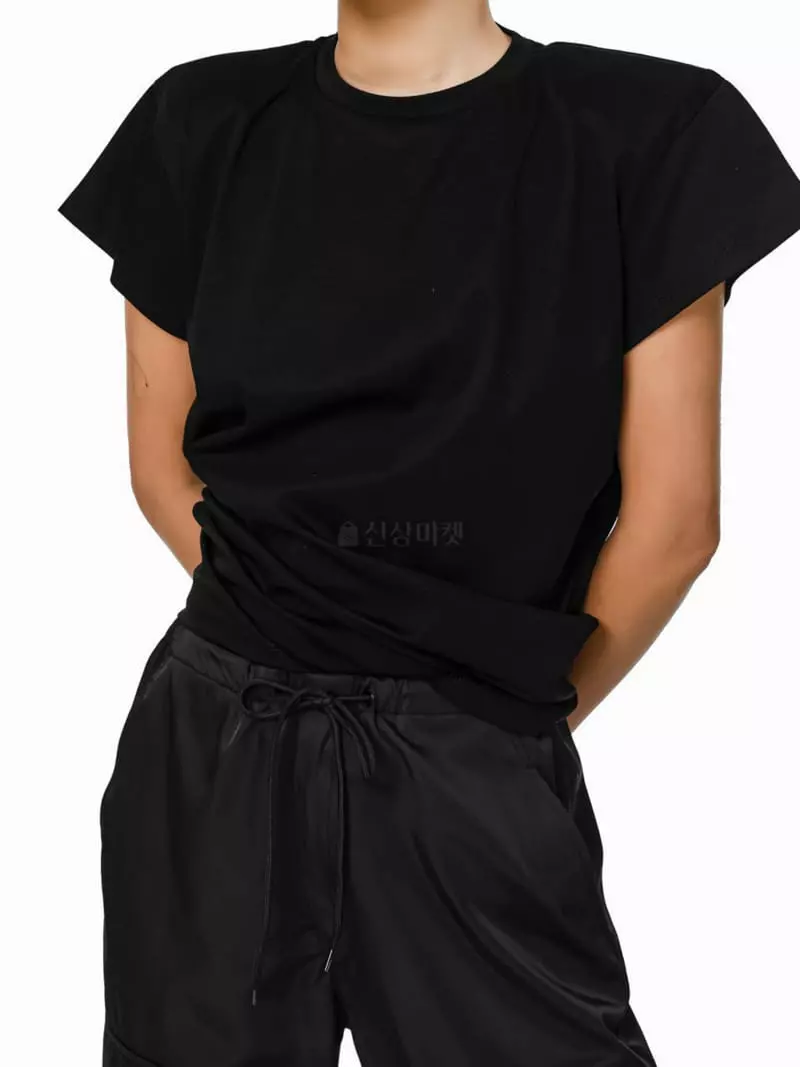 Paper Moon - Korean Women Fashion - #womensfashion - Classic Paded Tee - 9