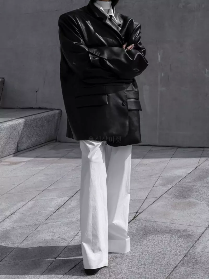 Paper Moon - Korean Women Fashion - #womensfashion - Maxy Single Brestea Leather Jacket - 2