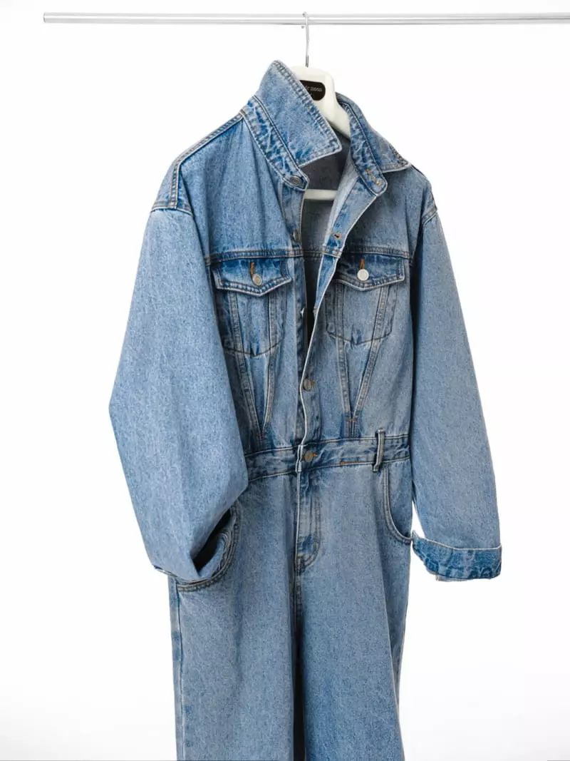 Paper Moon - Korean Women Fashion - #womensfashion - Blue Denim Jumpsuit - 12
