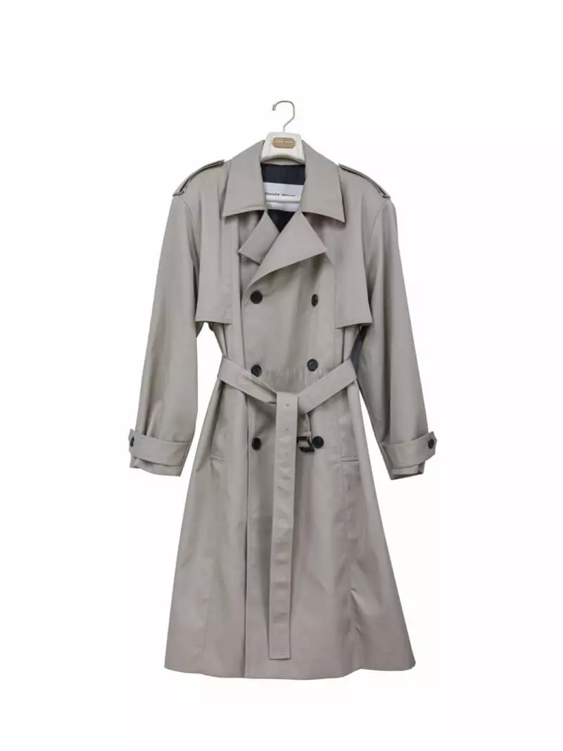 Paper Moon - Korean Women Fashion - #womensfashion - Paded Detail Trench Coat - 9